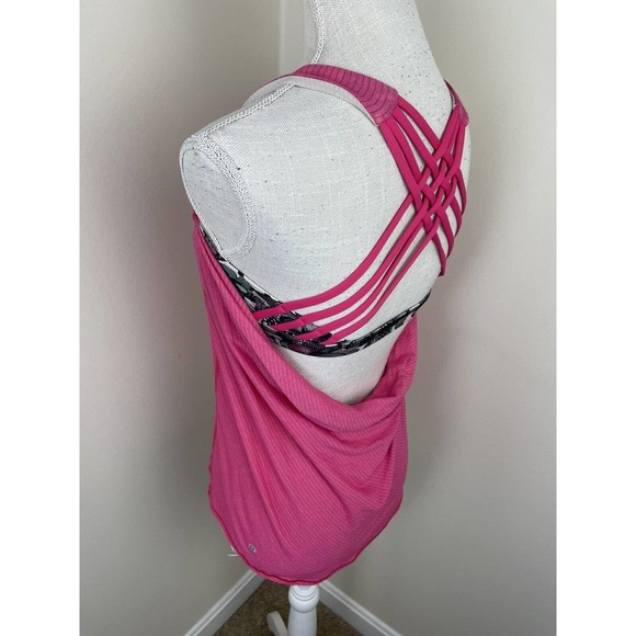 Lululemon Pink Wild Tank So Fly Butterfly Bon Bon 6 - Picture 3 of 7